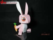 [紙模型]兔(時里嶺)