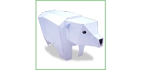 兒童紙模系列062 - 北極熊 (ホッキョクグマ)