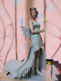Final Fantasy X - Yuna Papercraft (Wedding Dress)