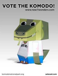 Komodo Dragon Papercraft