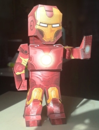 The Invincible Iron Man Papercraft Q版鋼鐵人