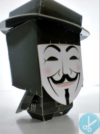 V for Vendetta Papercraft V
